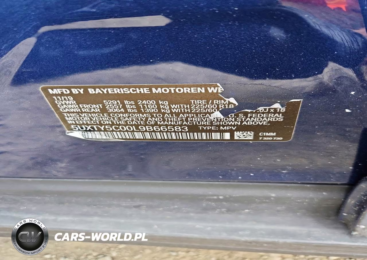 2020 BMW X3 xDrive30I VIN:5UXTY5C00L9B66583 - 13