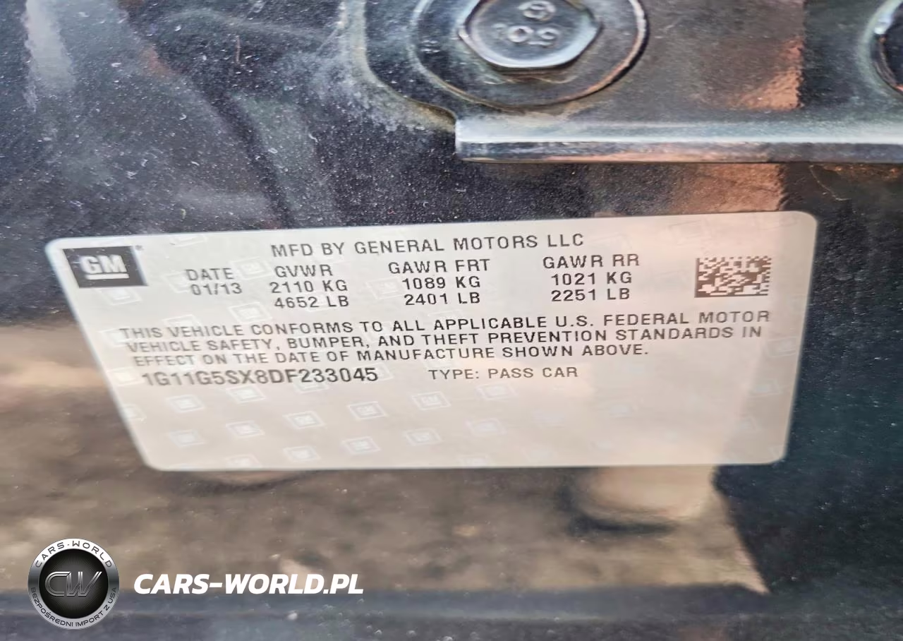 2013 Chevrolet Malibu 3Lt VIN:1G11G5SX8DF233045 - 12