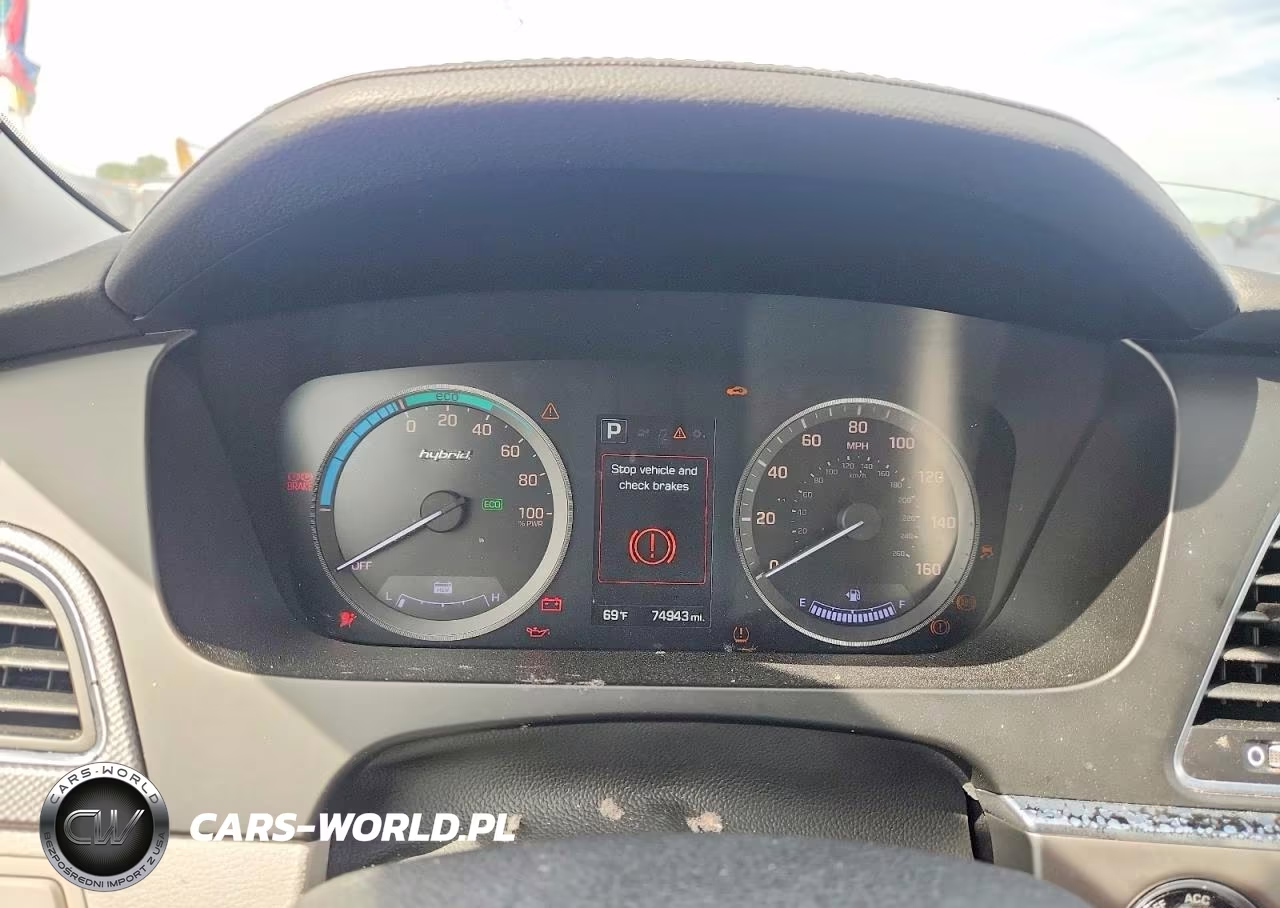 2016 Hyundai Sonata Hybrid Se VIN:KMHE24L13GA038575 - 9
