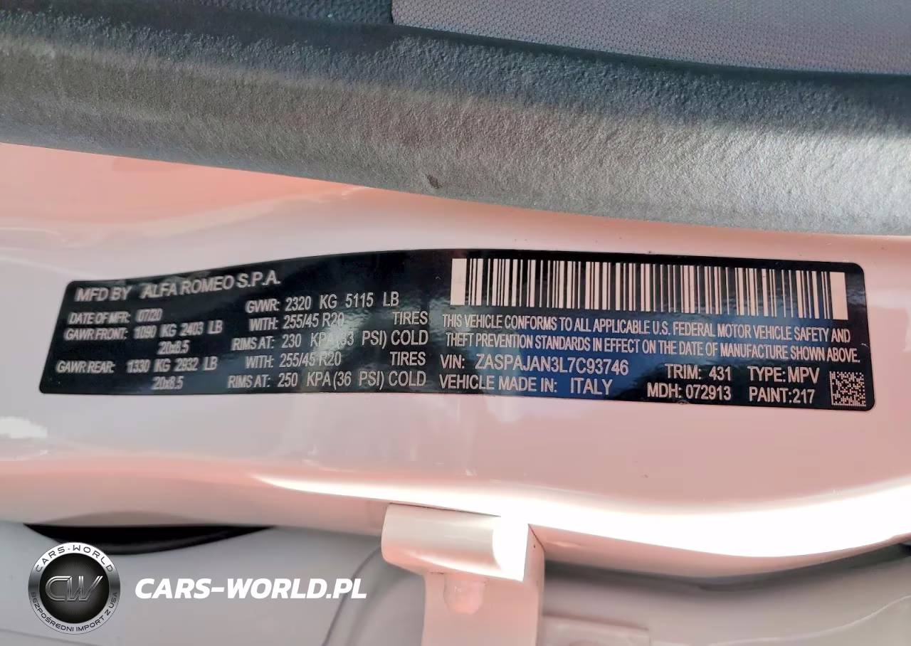 2020 Alfa Romeo Stelvio VIN:ZASPAJAN3L7C93746 - 14