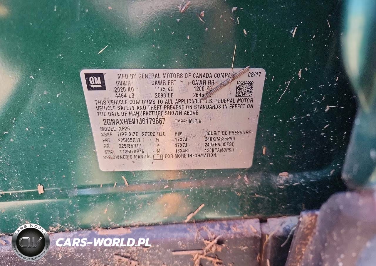 2018 Chevrolet Equinox Ls VIN:2GNAXHEV1J6179667 - 12