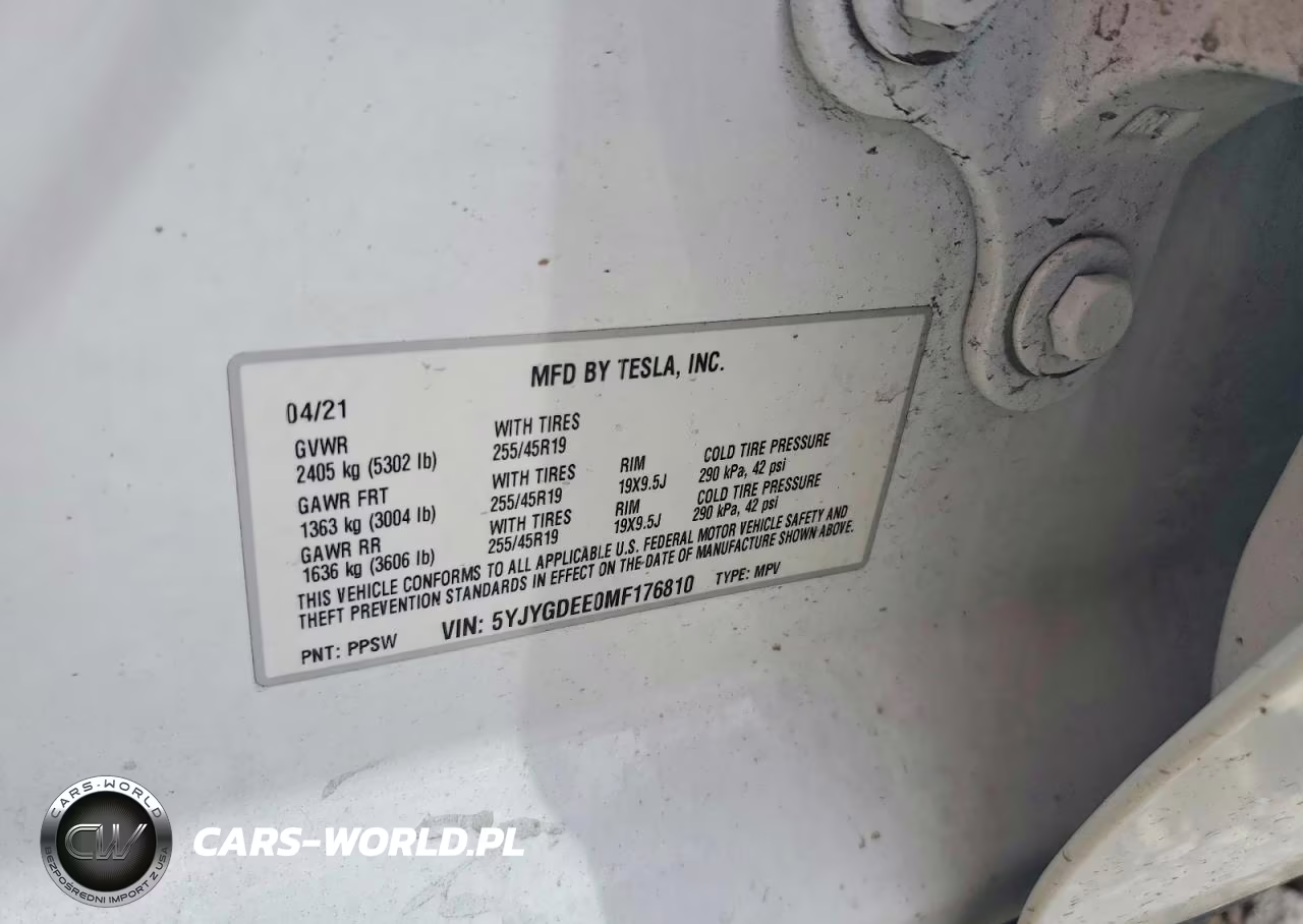 2021 Tesla Model Y VIN:5YJYGDEE0MF176810 - 12
