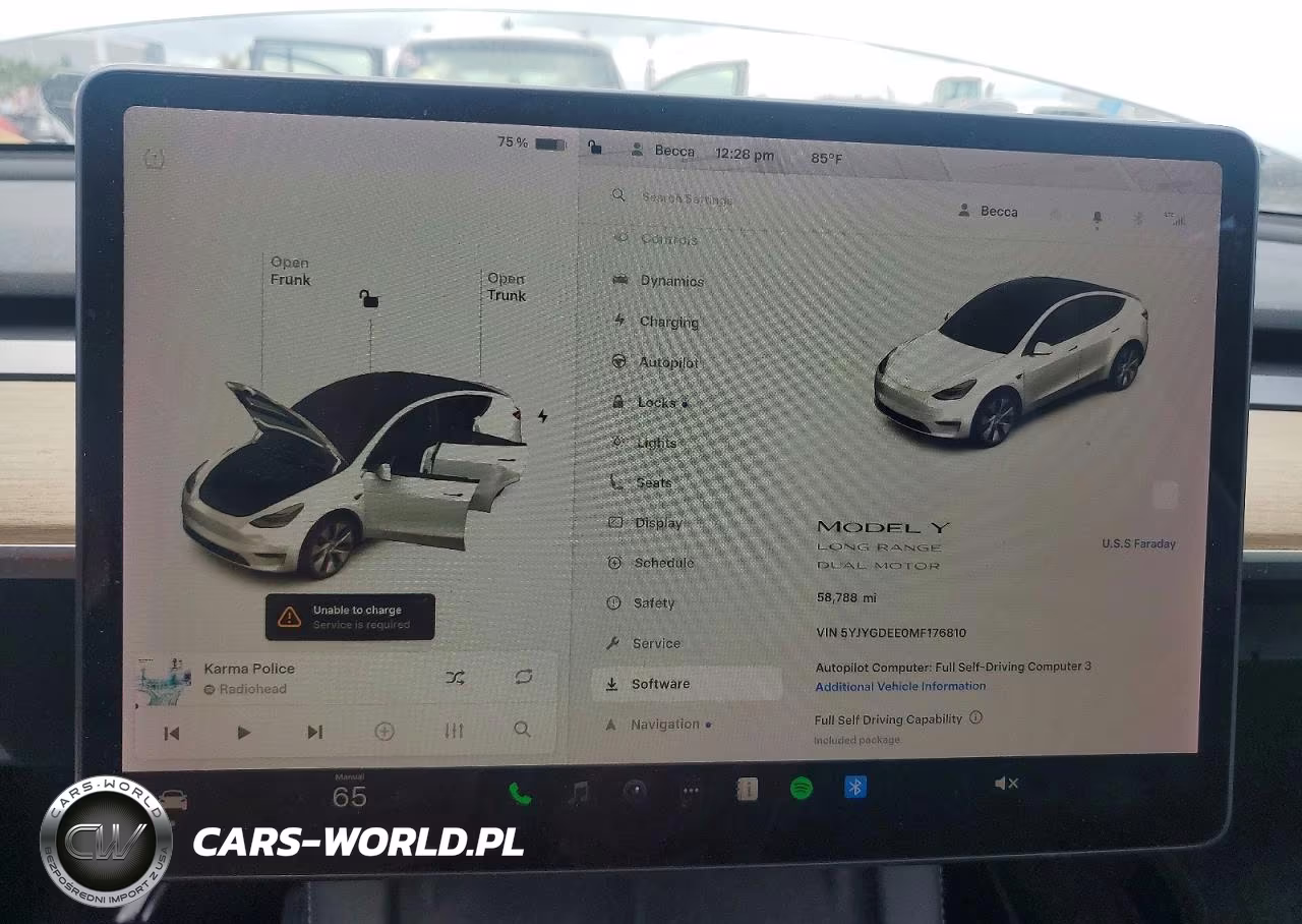 2021 Tesla Model Y VIN:5YJYGDEE0MF176810 - 9