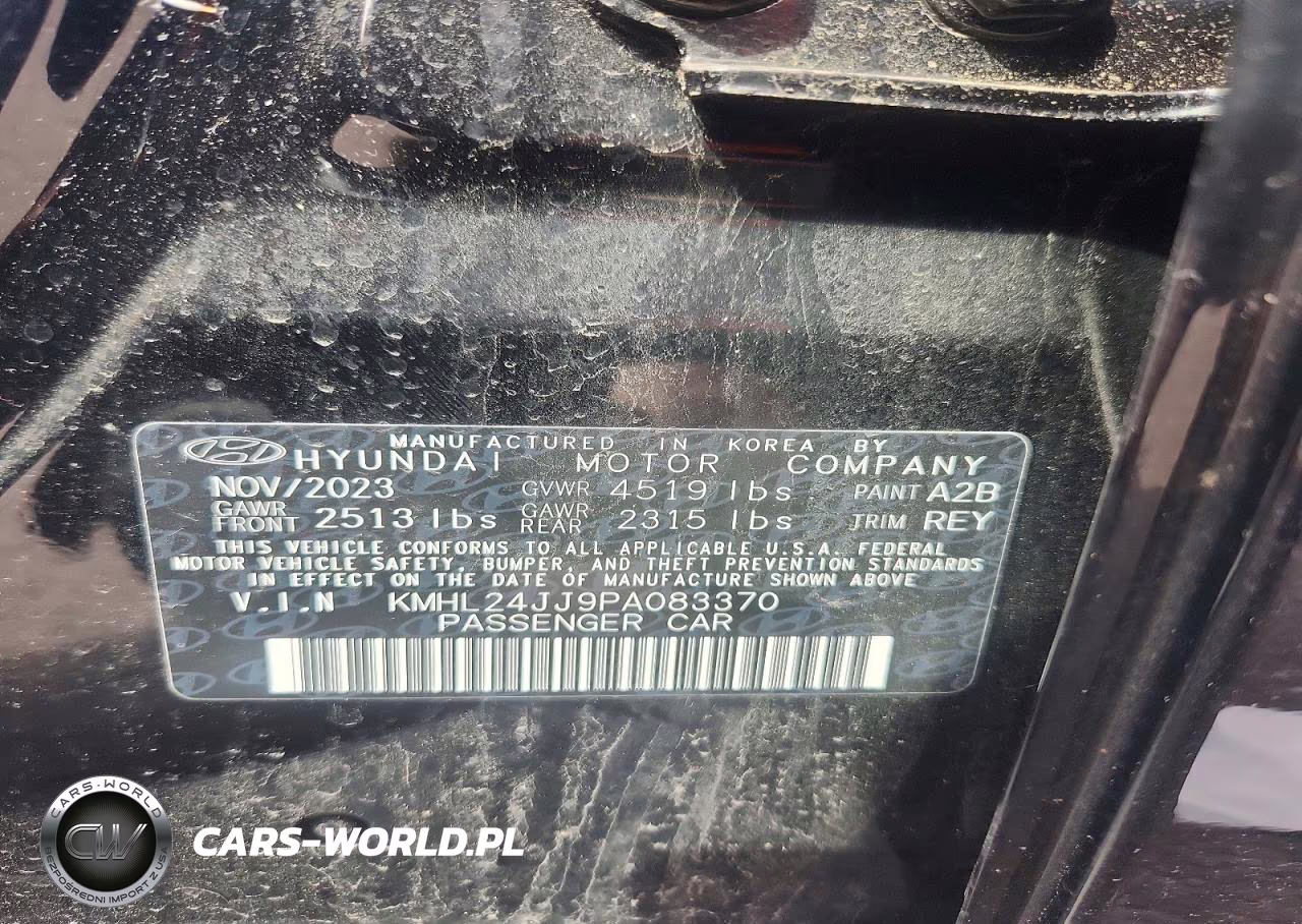 2023 Hyundai Sonata Hybrid Blue VIN:KMHL24JJ9PA083370 - 12