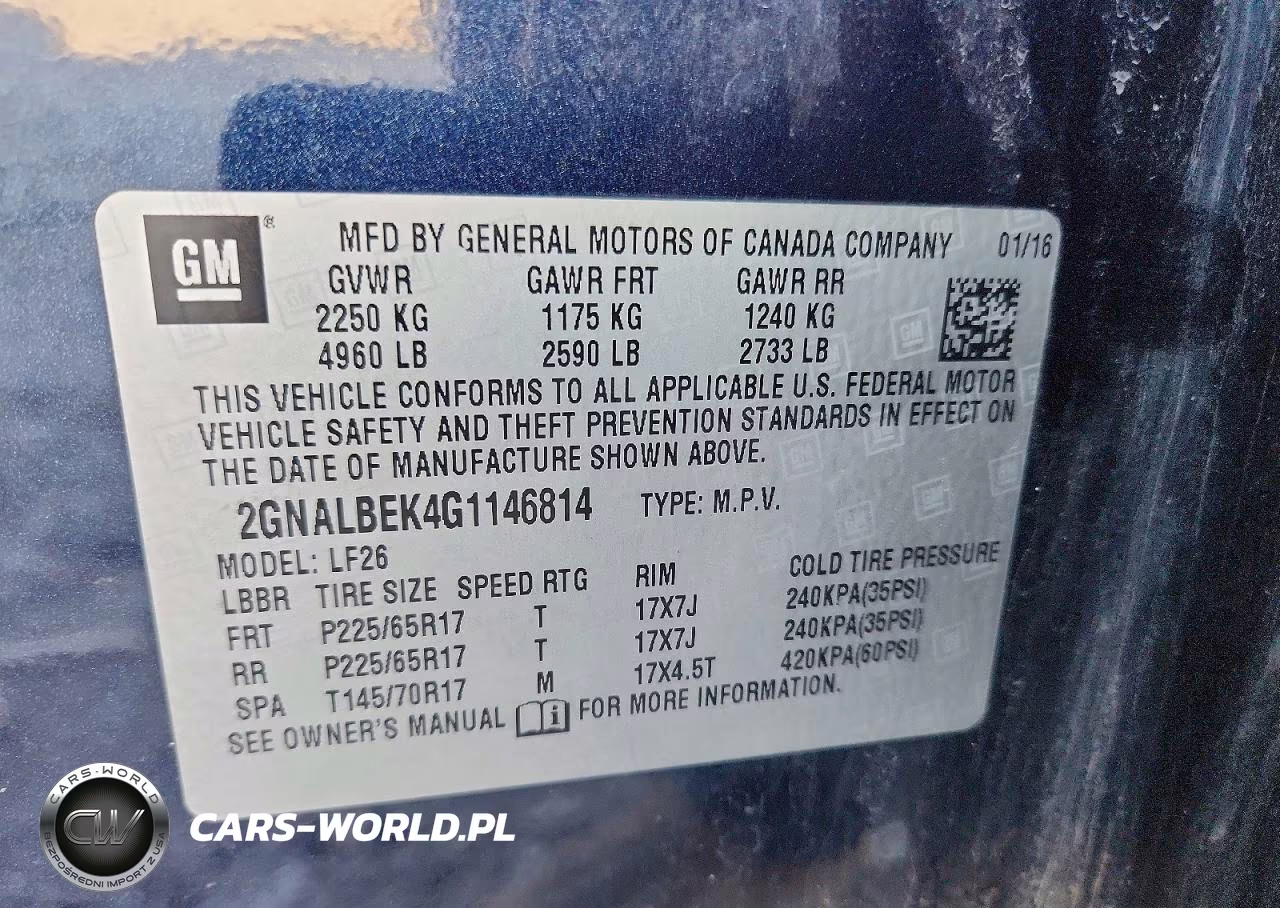 2016 Chevrolet Equinox Ls VIN:2GNALBEK4G1146814 - 13