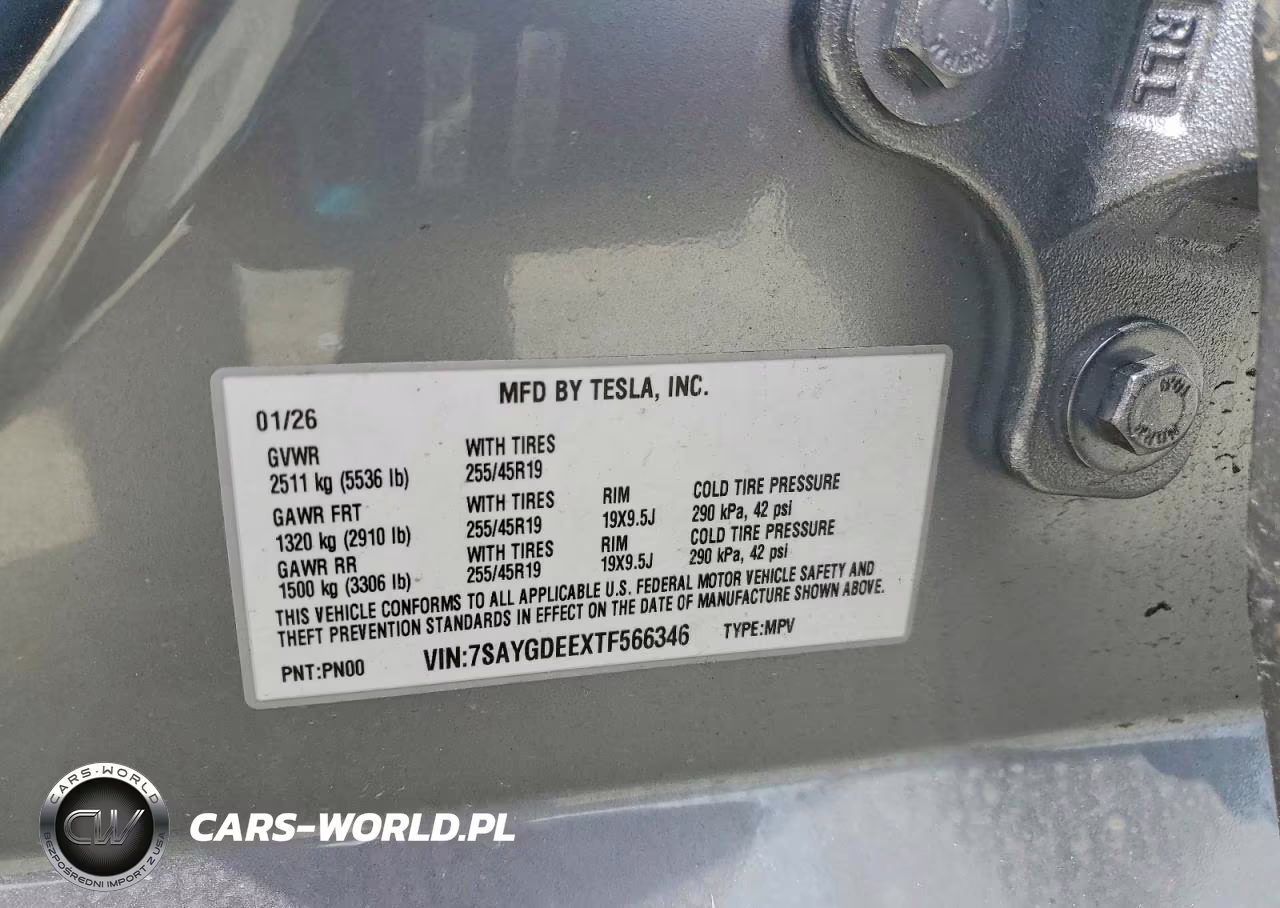 2026 Tesla Model Y VIN:7SAYGDEEXTF566346 - 14