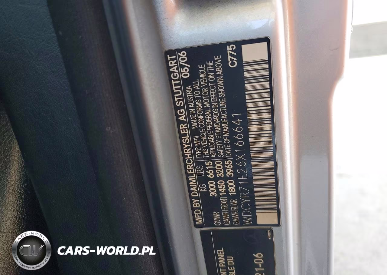 2006 Mercedes-Benz G 55 Amg VIN:WDCYR71E26X166641 - 13