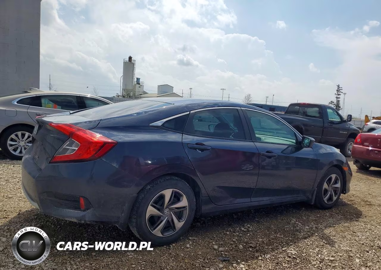 2019 Honda Civic Lx VIN:19XFC2F61KE034516 - 3