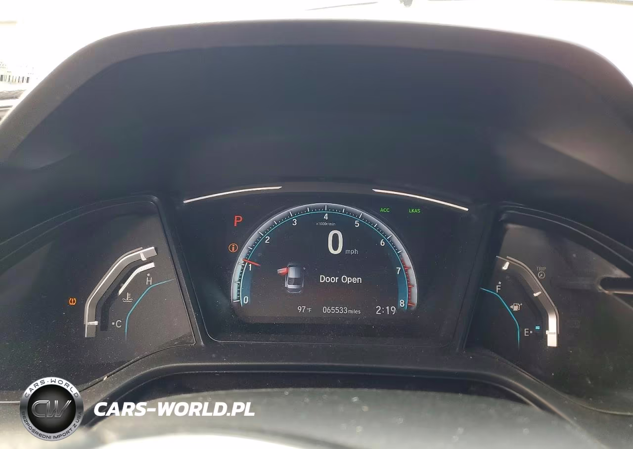 2019 Honda Civic Lx VIN:19XFC2F61KE034516 - 9