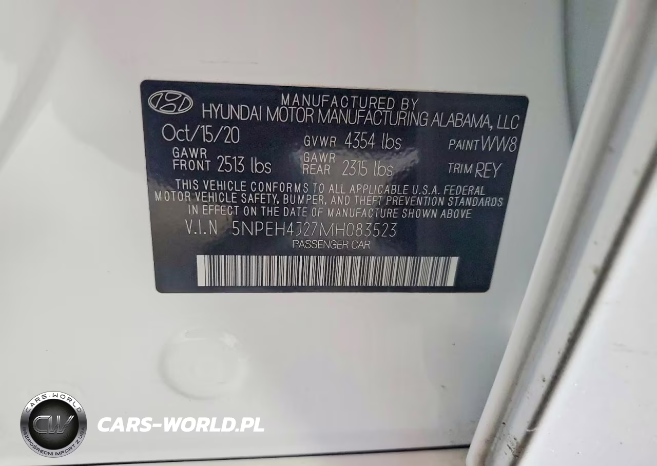 2021 Hyundai Sonata Limited VIN:5NPEH4J27MH083523 - 12