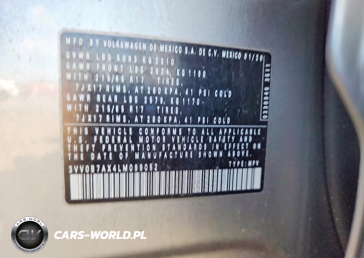 2020 Volkswagen Tiguan S VIN:3VV0B7AX4LM099052 - 13