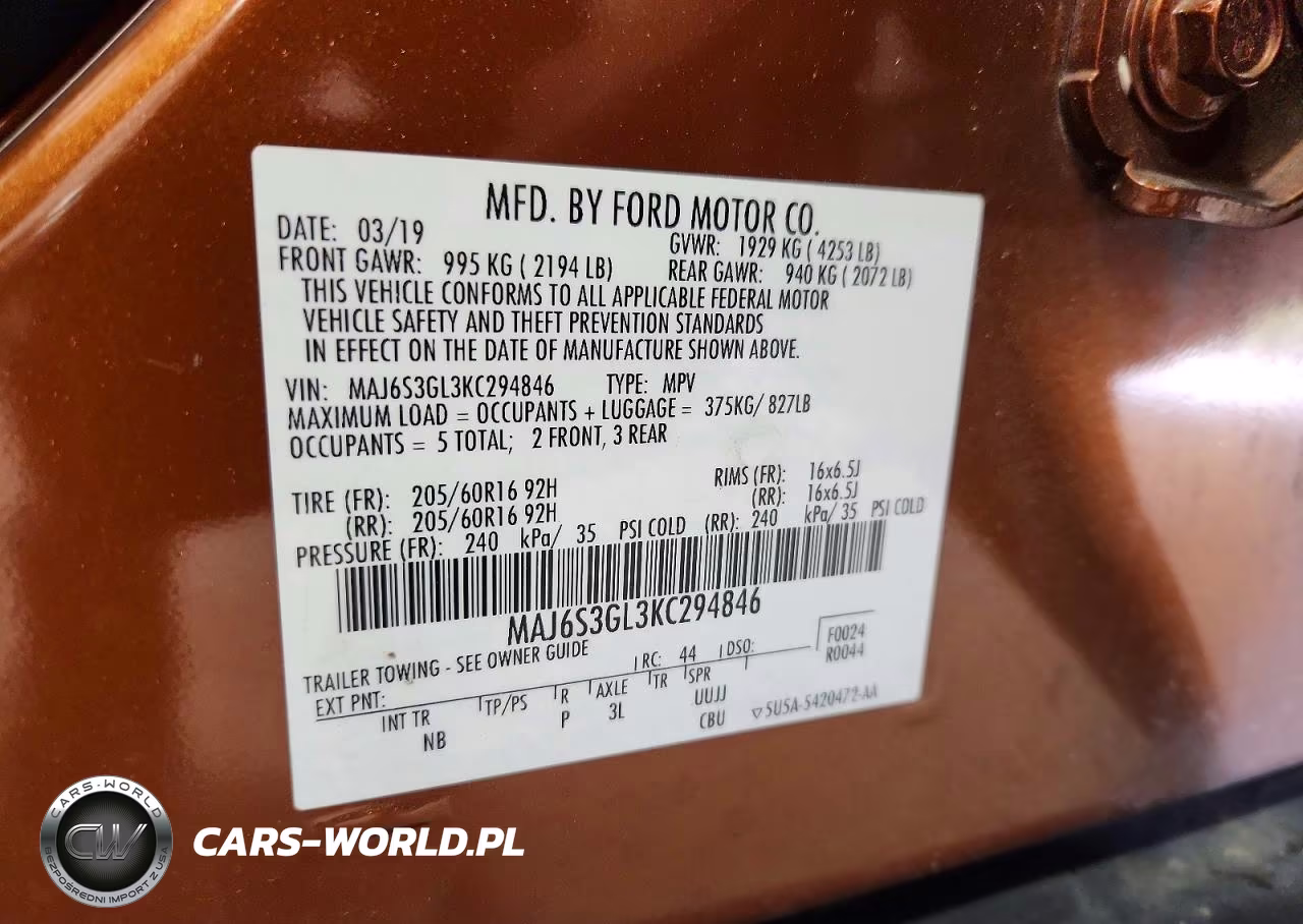 2019 Ford Ecosport Se VIN:MAJ6S3GL3KC294846 - 13