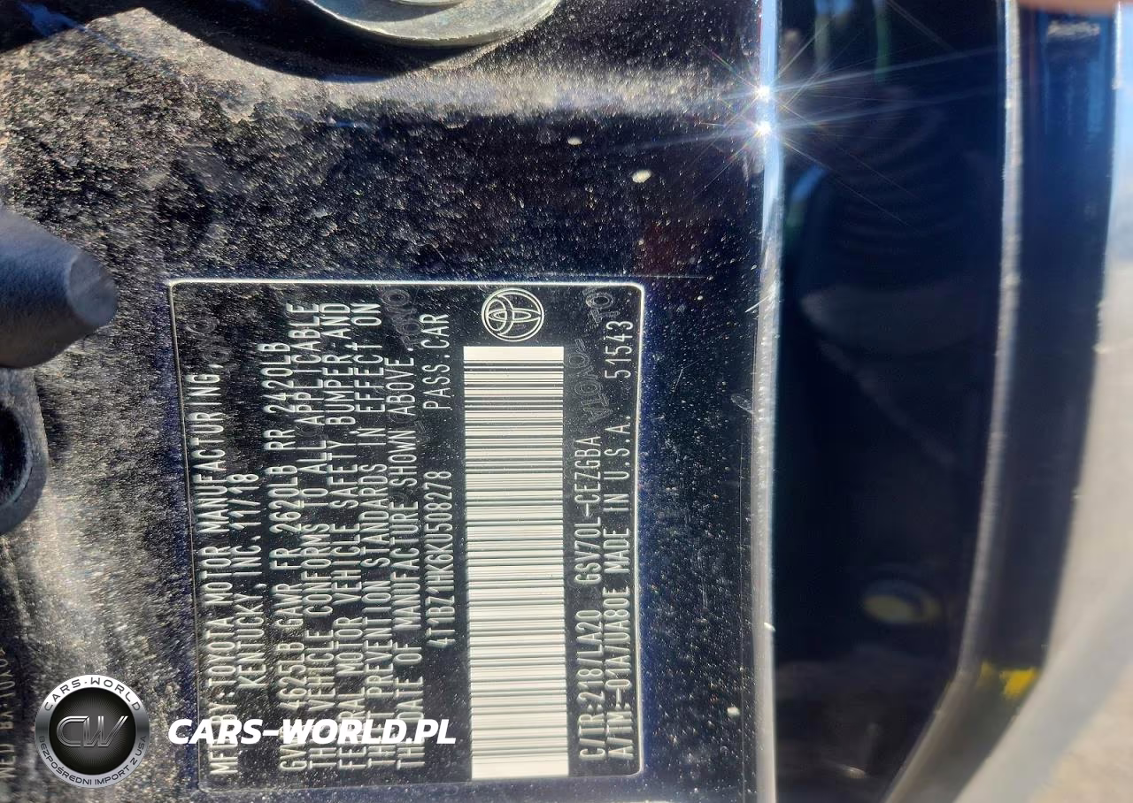 2019 Toyota Camry Xle V6 VIN:4T1BZ1HK6KU508278 - 12