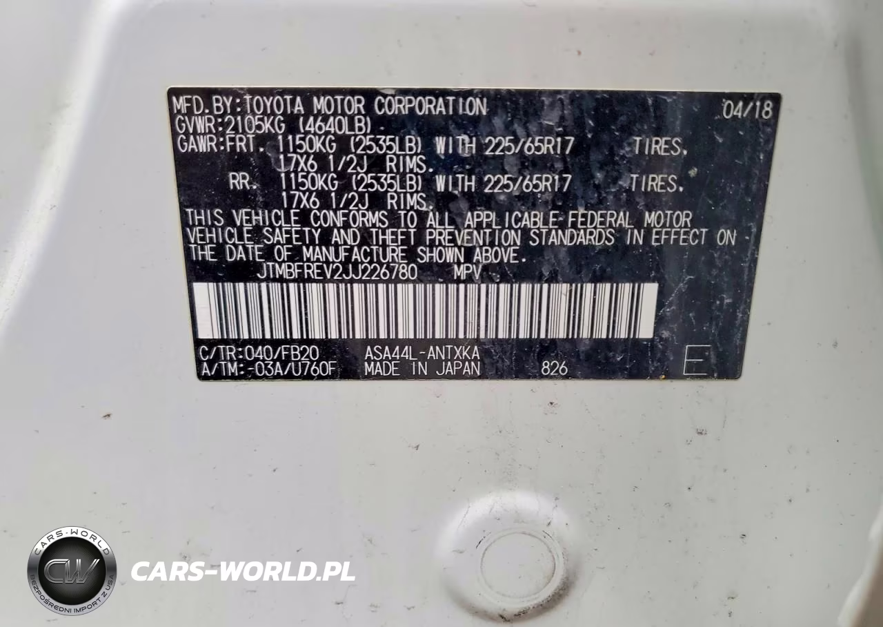 2018 Toyota Rav4 Le VIN:JTMBFREV2JJ226780 - 13