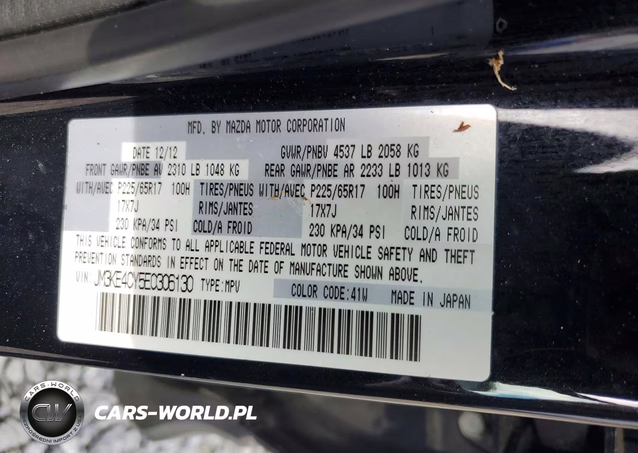 2014 Mazda Cx-5 Touring VIN:JM3KE4CY5E0306130 - 14