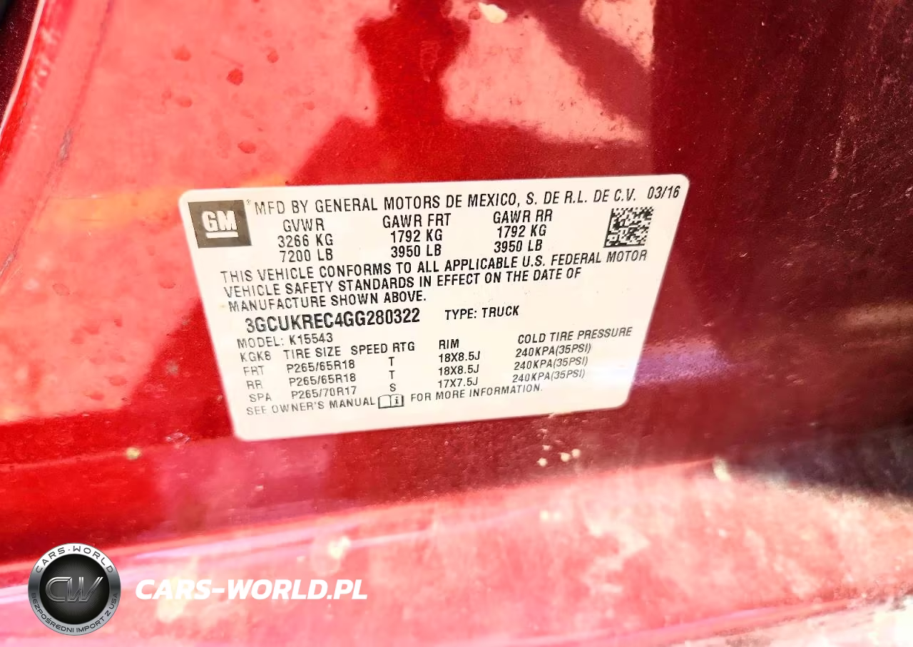2016 Chevrolet Silverado K1500 Lt VIN:3GCUKREC4GG280322 - 12