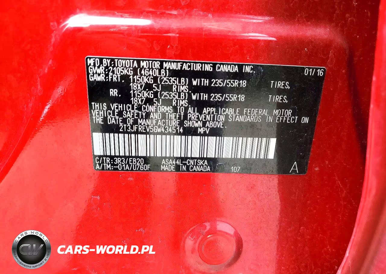 2016 Toyota Rav4 Se VIN:2T3JFREV5GW434514 - 14