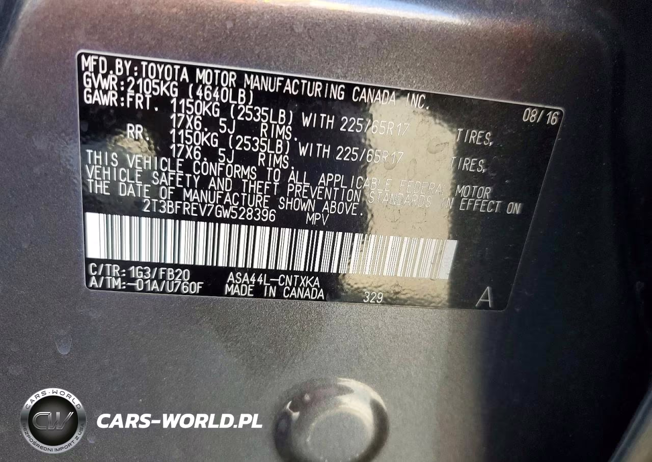 2016 Toyota Rav4 Le VIN:2T3BFREV7GW528396 - 13