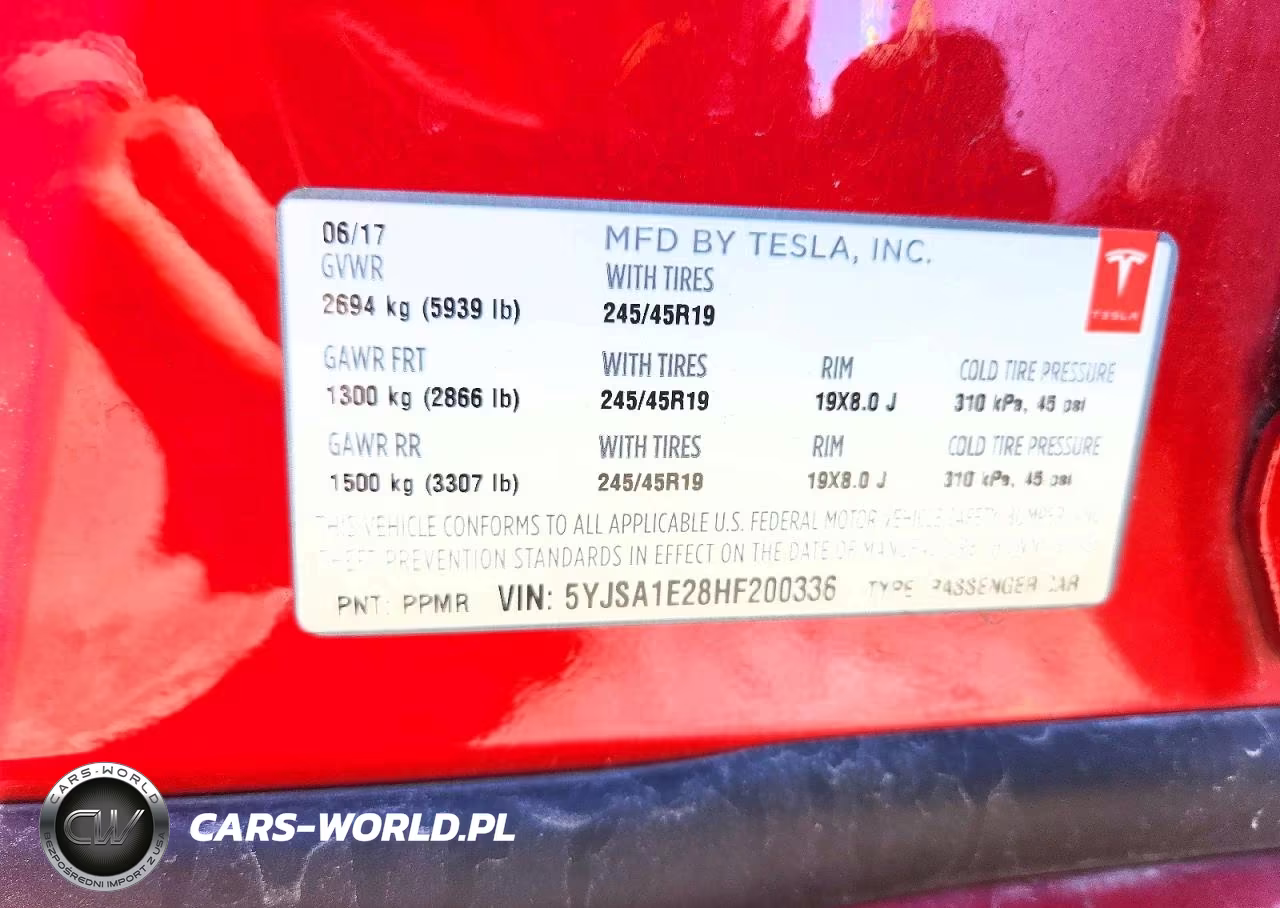 2017 Tesla Model S VIN:5YJSA1E28HF200336 - 13
