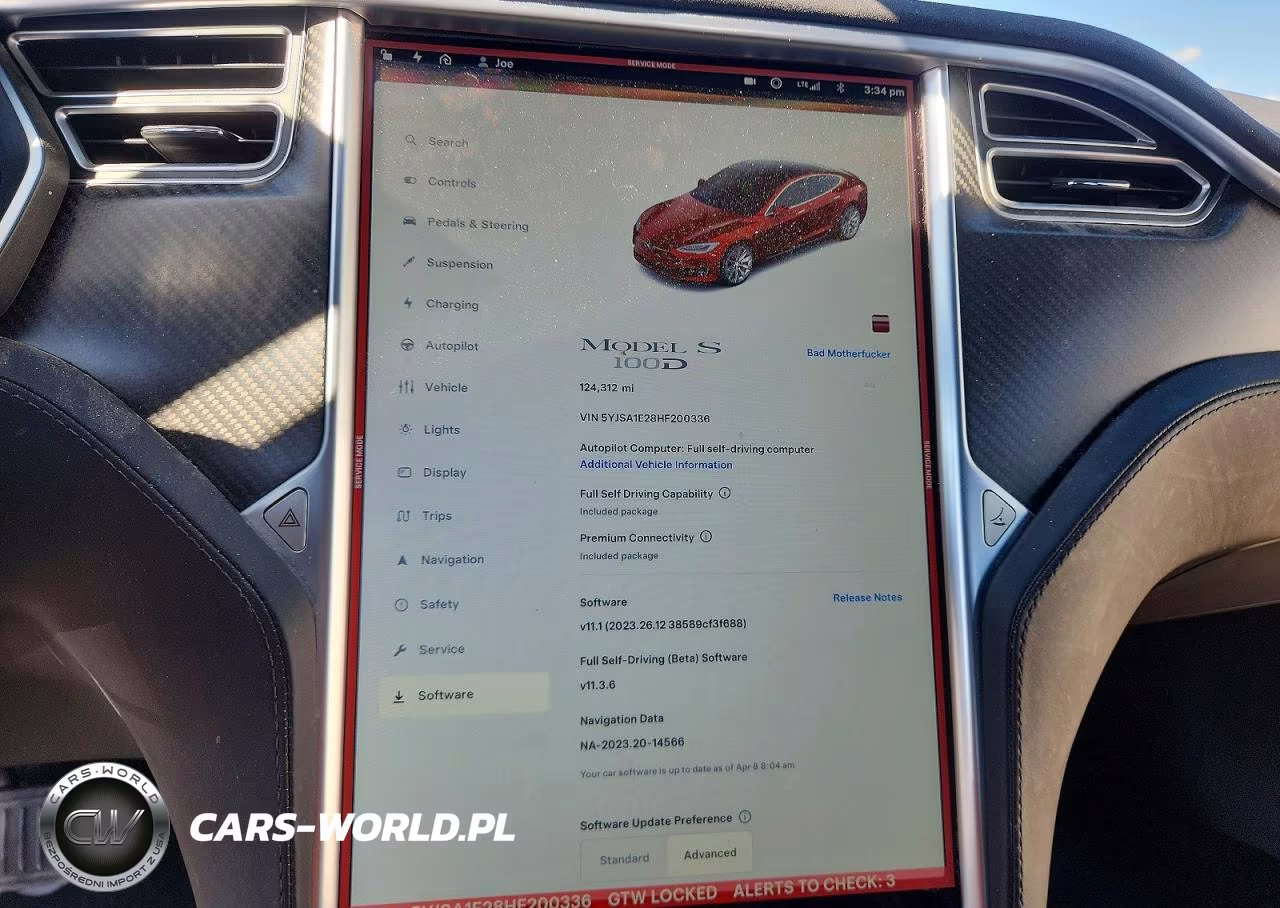 2017 Tesla Model S VIN:5YJSA1E28HF200336 - 9