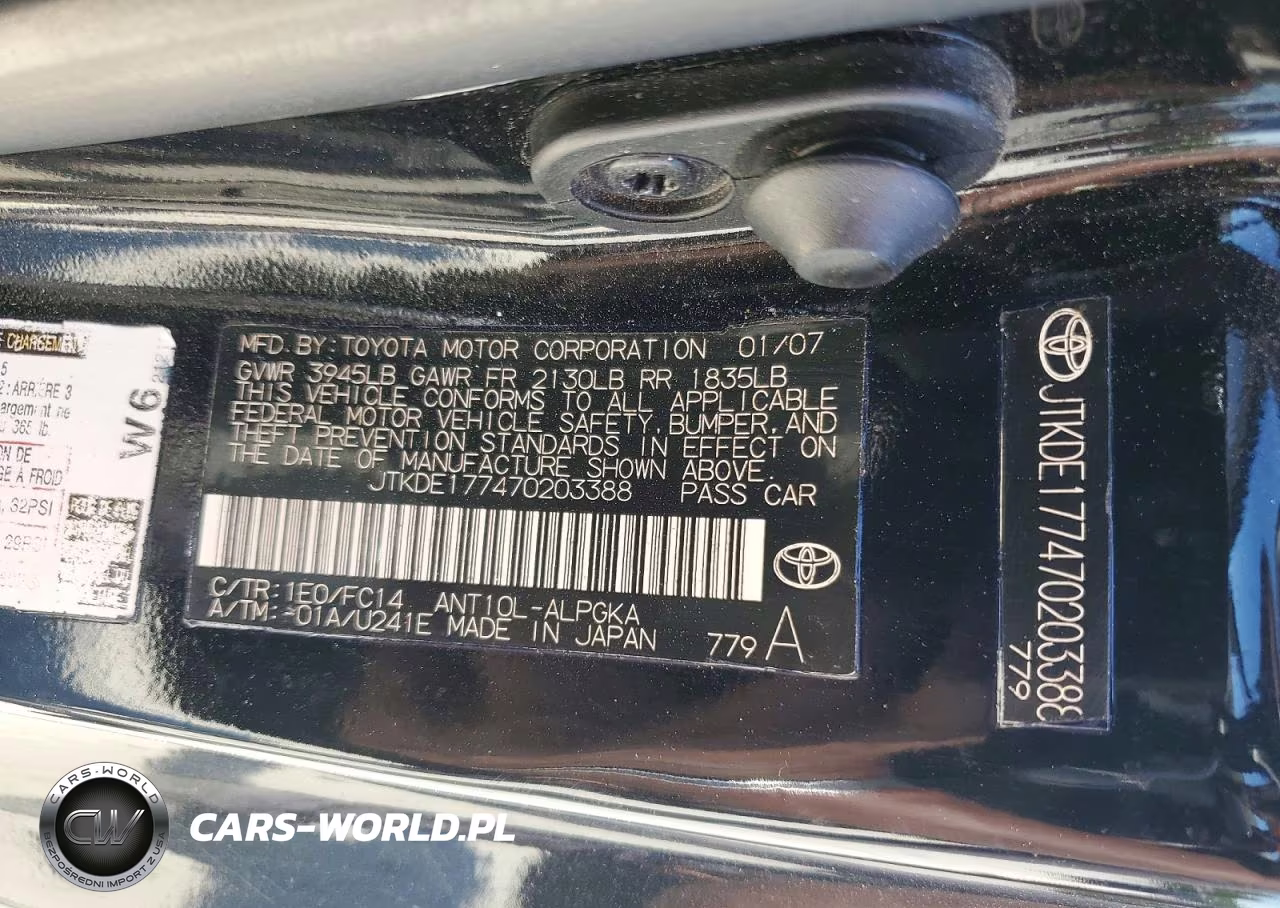 2007 Scion Tc Base VIN:JTKDE177470203388 - 12