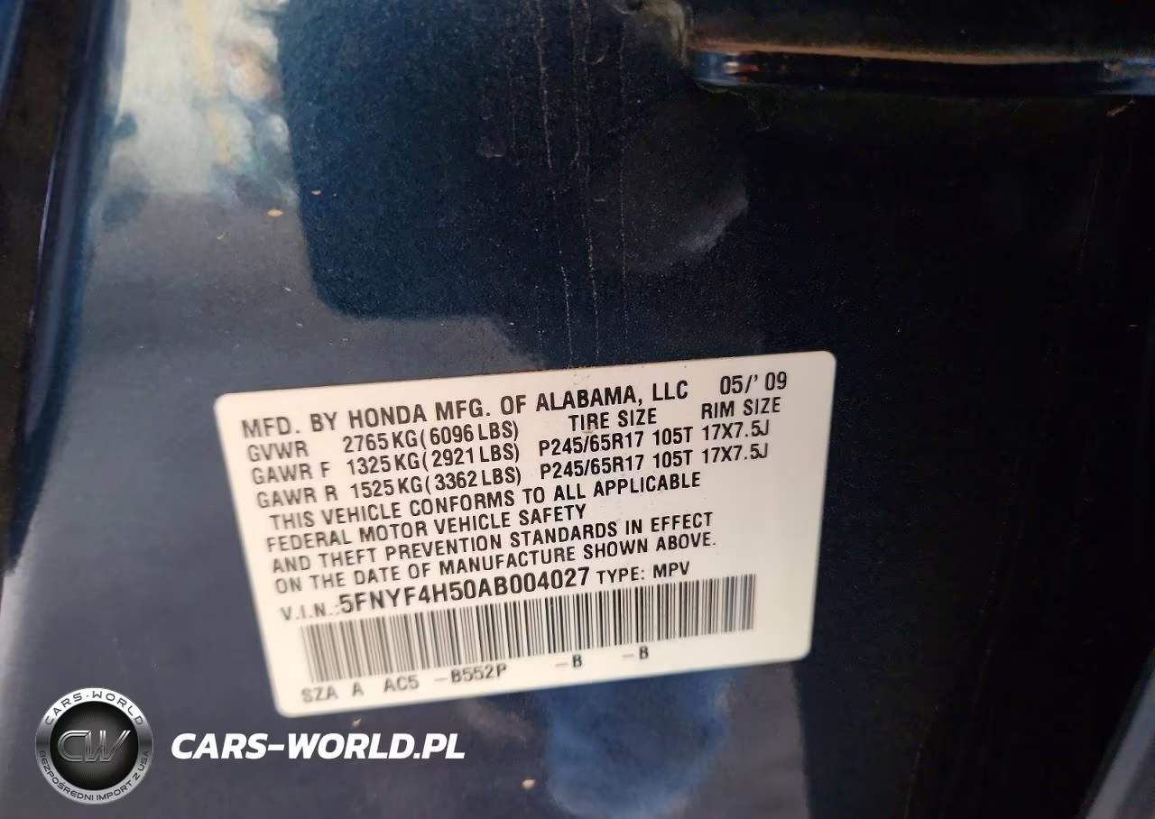 2010 Honda Pilot Exl VIN:5FNYF4H50AB004027 - 13
