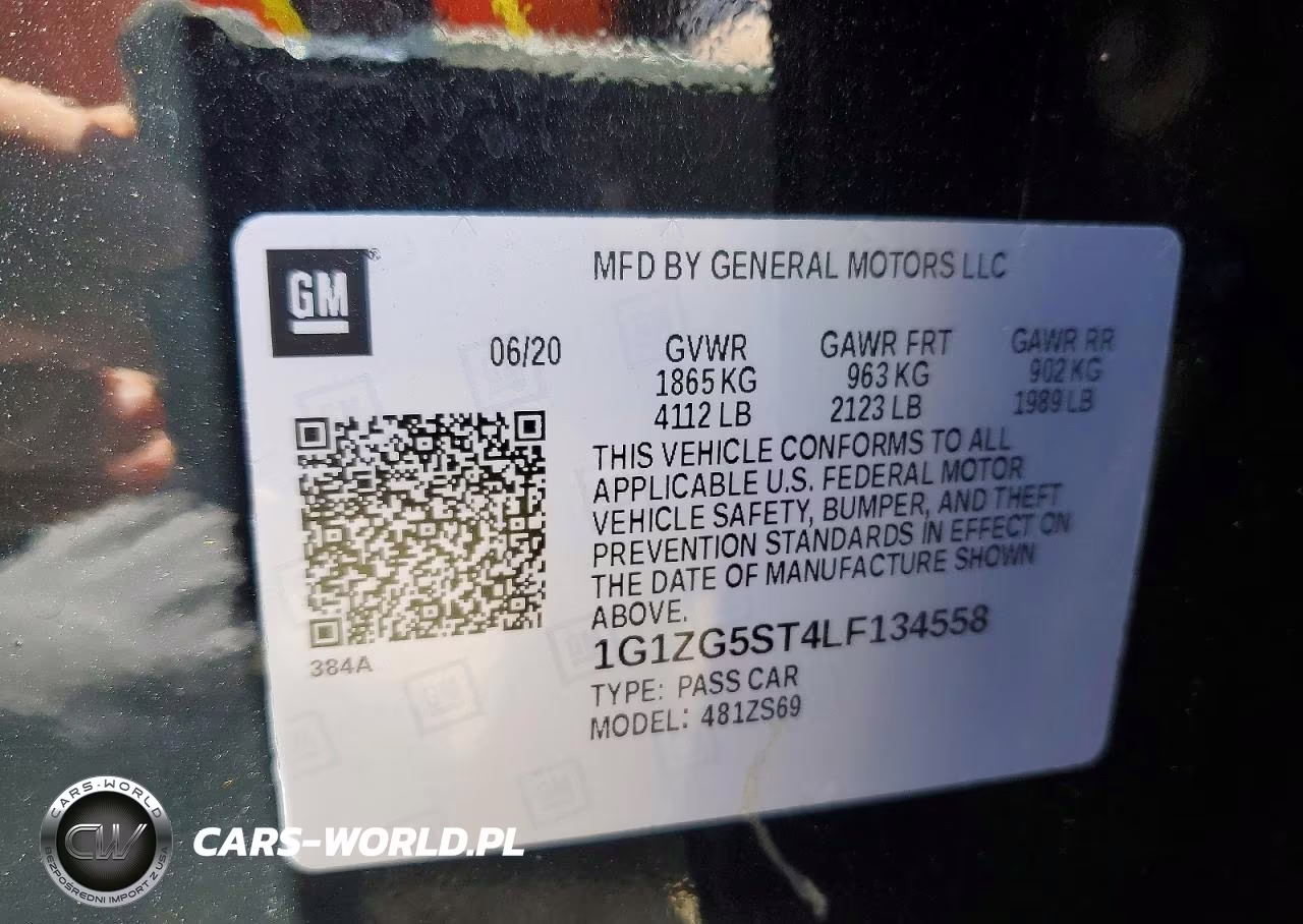 2020 Chevrolet Malibu Rs VIN:1G1ZG5ST4LF134558 - 13