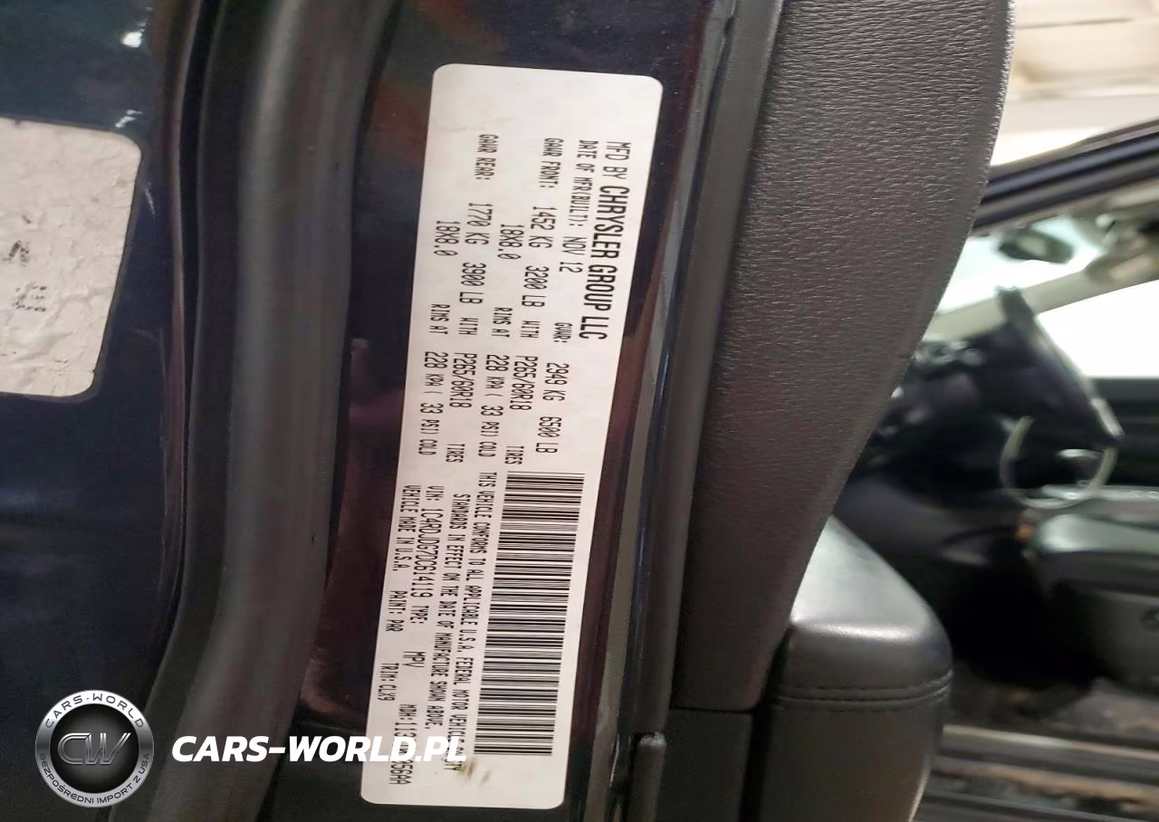 2013 Dodge Durango Crew VIN:1C4RDJDG7DC614119 - 13