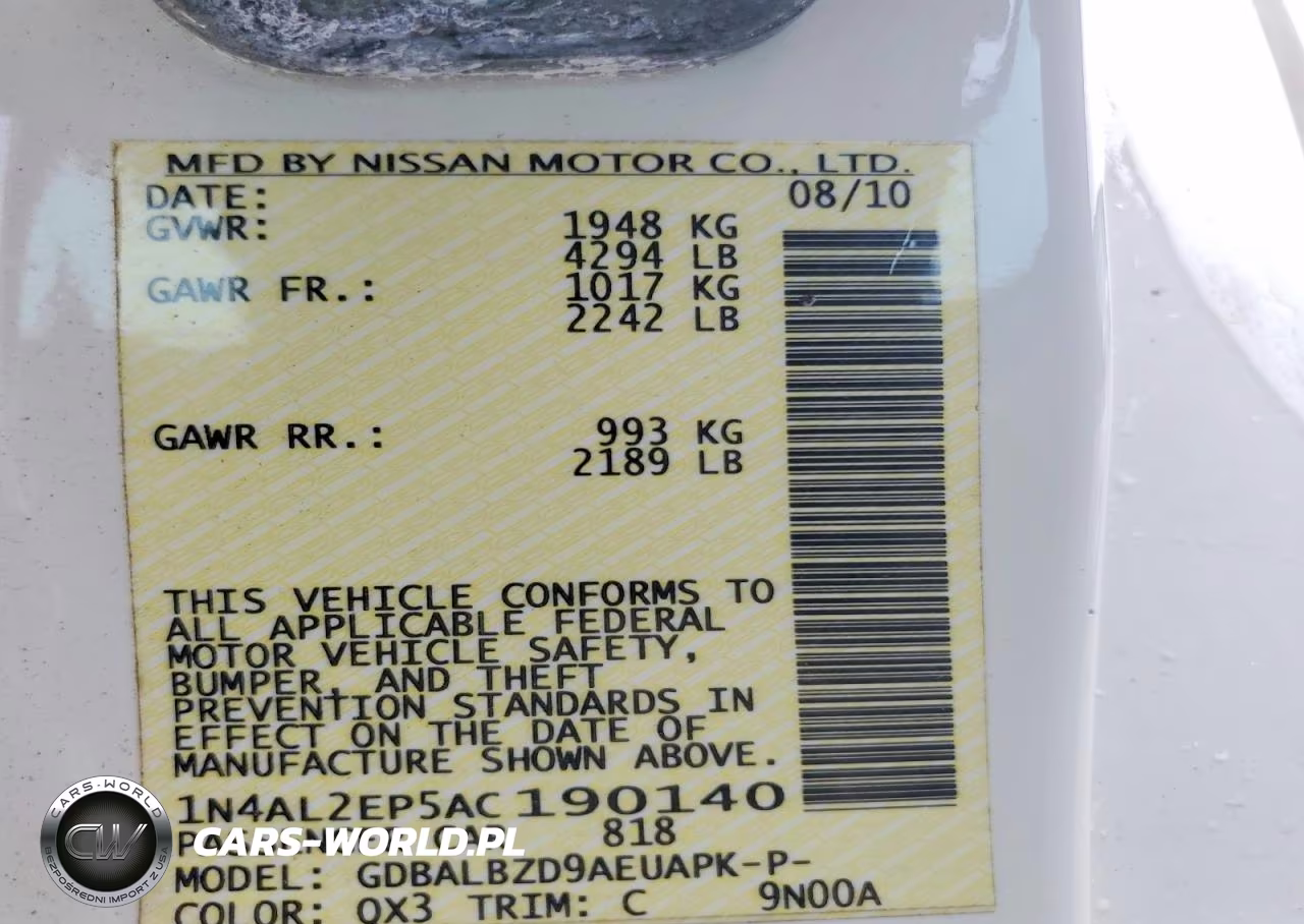 2010 Nissan Altima S VIN:1N4AL2EP5AC190140 - 13