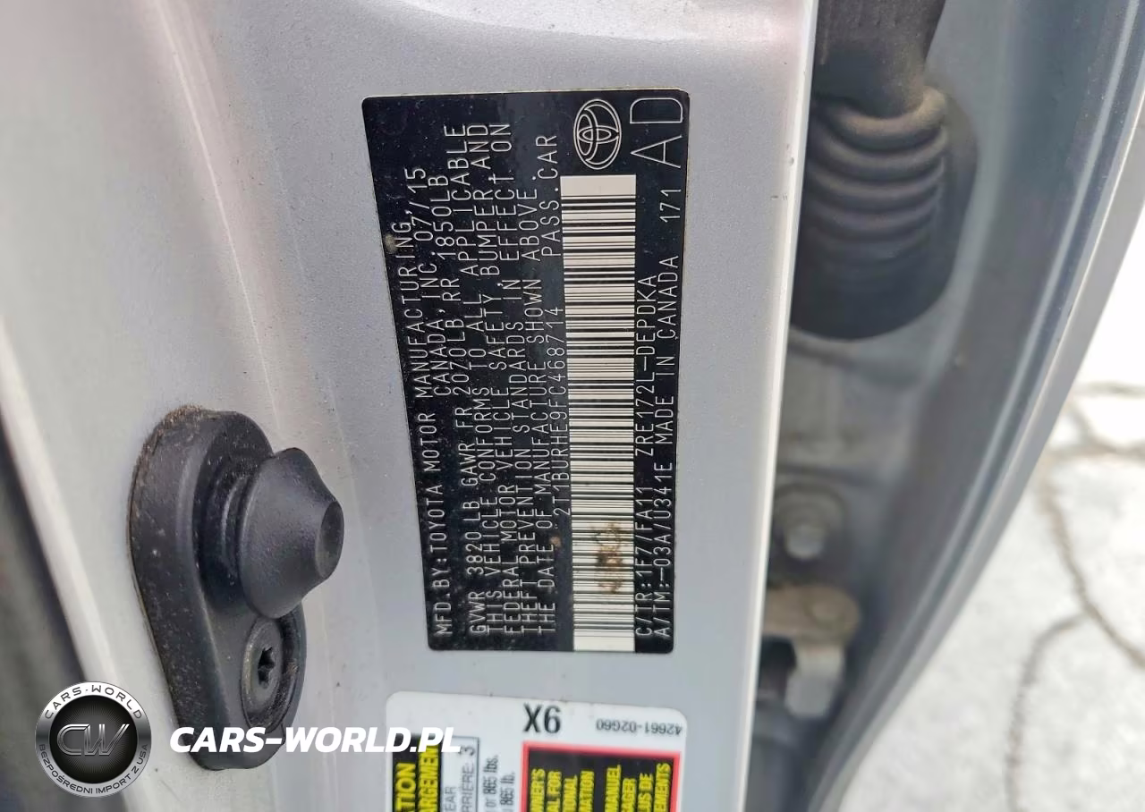2015 Toyota Corolla L VIN:2T1BURHE9FC468714 - 12