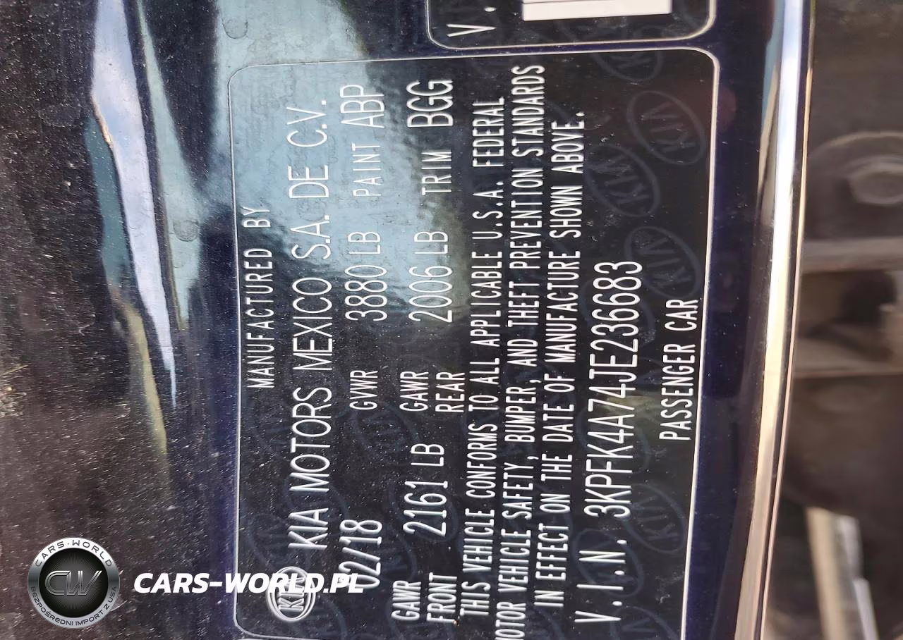2018 Kia Forte Lx VIN:3KPFK4A74JE236683 - 12