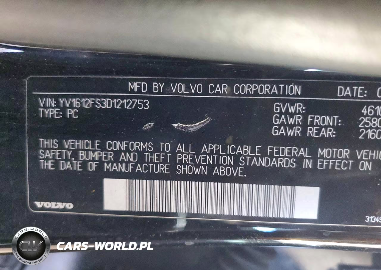 2013 Volvo S60 T5 VIN:YV1612FS3D1212753 - 12
