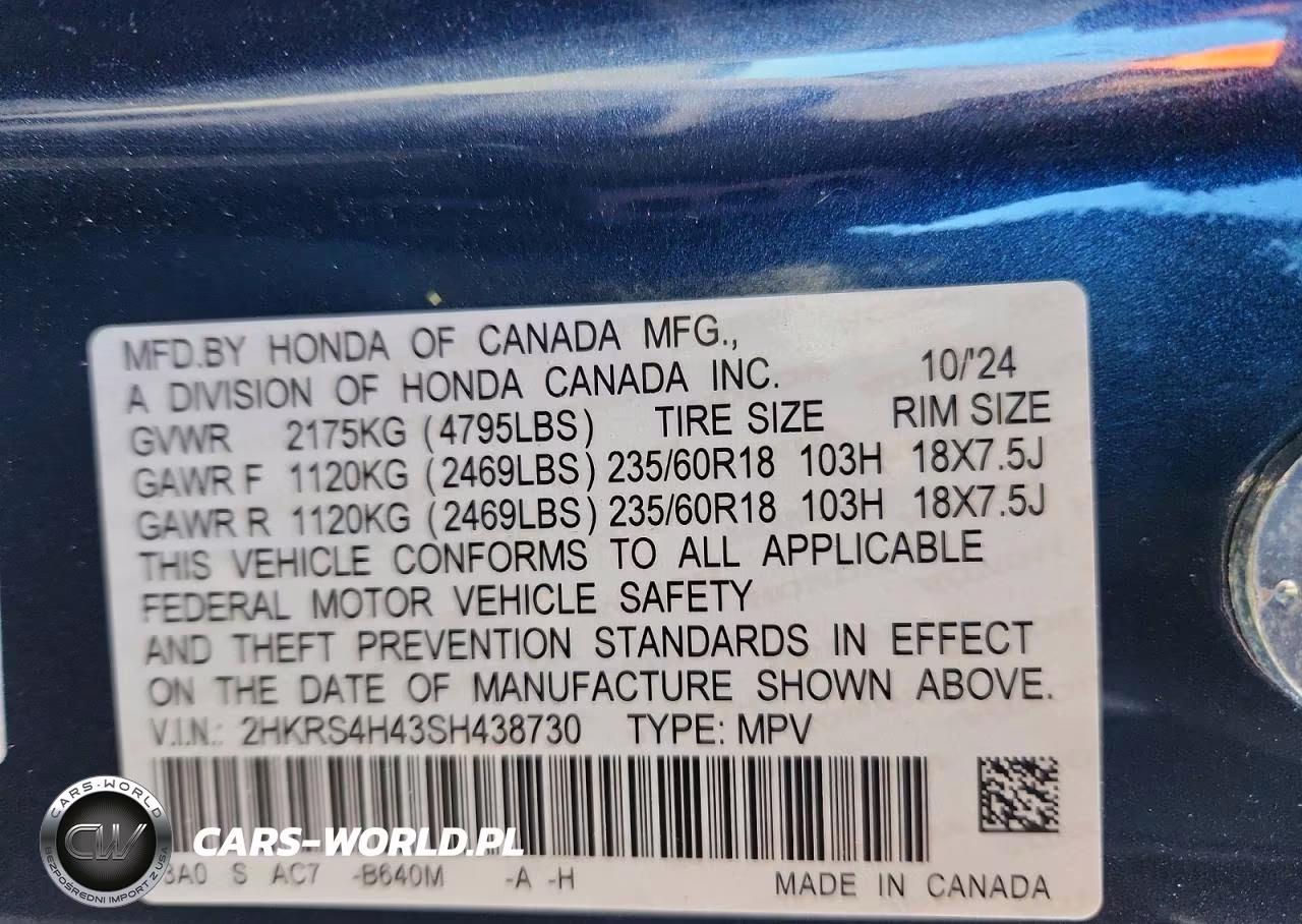 2025 Honda Cr-V Ex VIN:2HKRS4H43SH438730 - 13