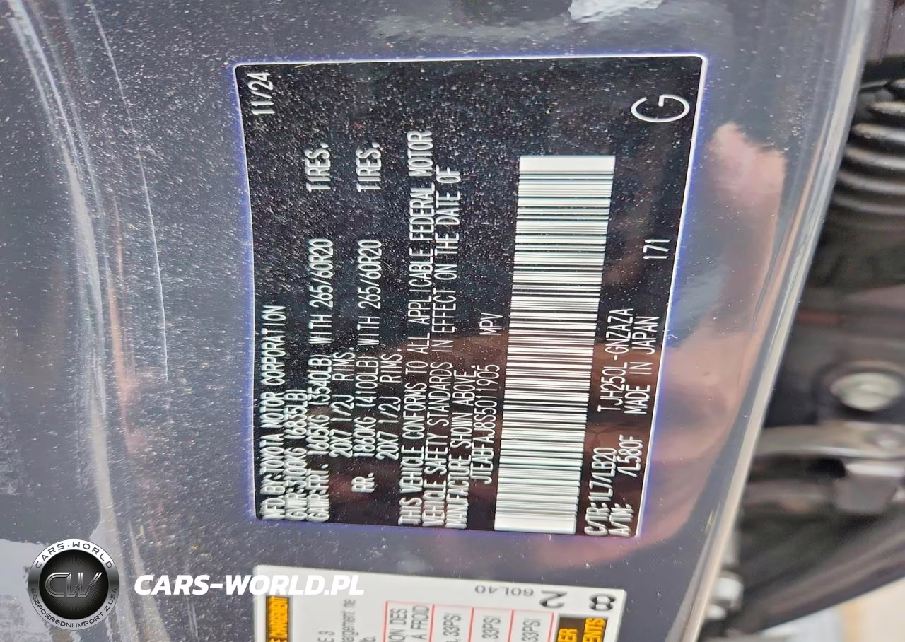 2025 Toyota Land Cruiser Base VIN:JTEABFAJ8S5011905 - 14