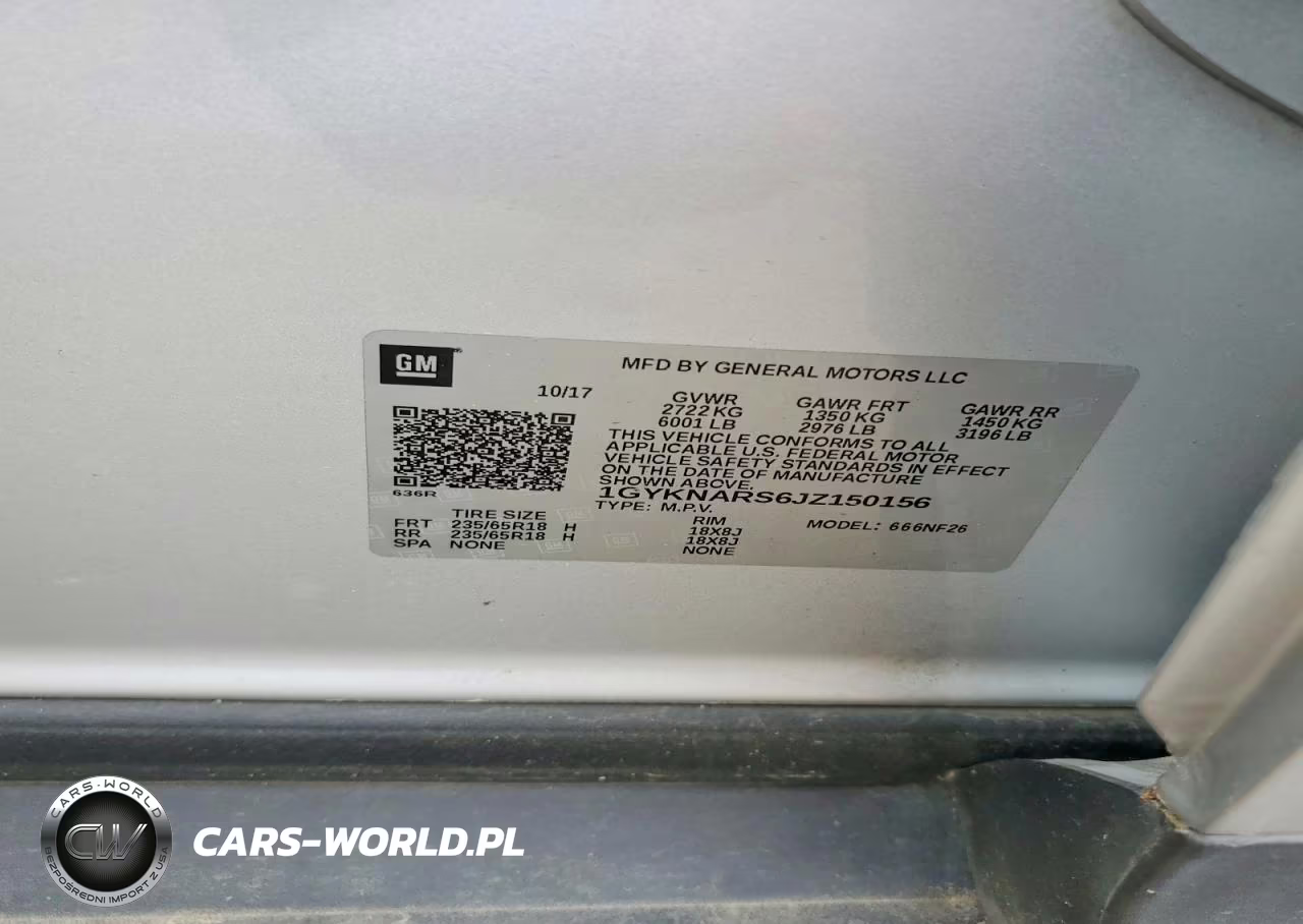 2018 Cadillac Xt5 VIN:1GYKNARS6JZ150156 - 13