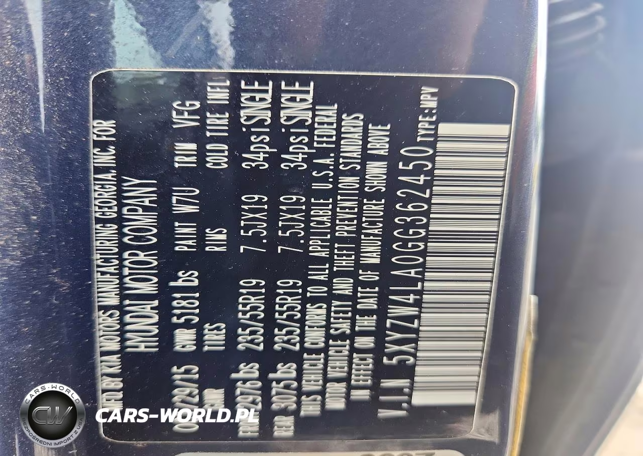2016 Hyundai Santa Fe Sport 2.0T VIN:5XYZW4LA0GG362450 - 13