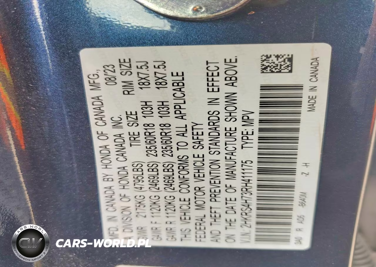 2024 Honda Cr-V Exl VIN:2HKRS4H73RH411175 - 13