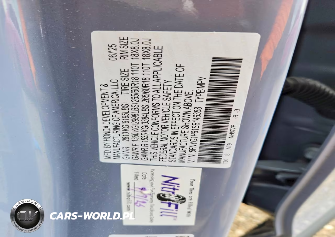 2025 Honda Pilot Trailsport VIN:5FNYG1H61SB146358 - 13