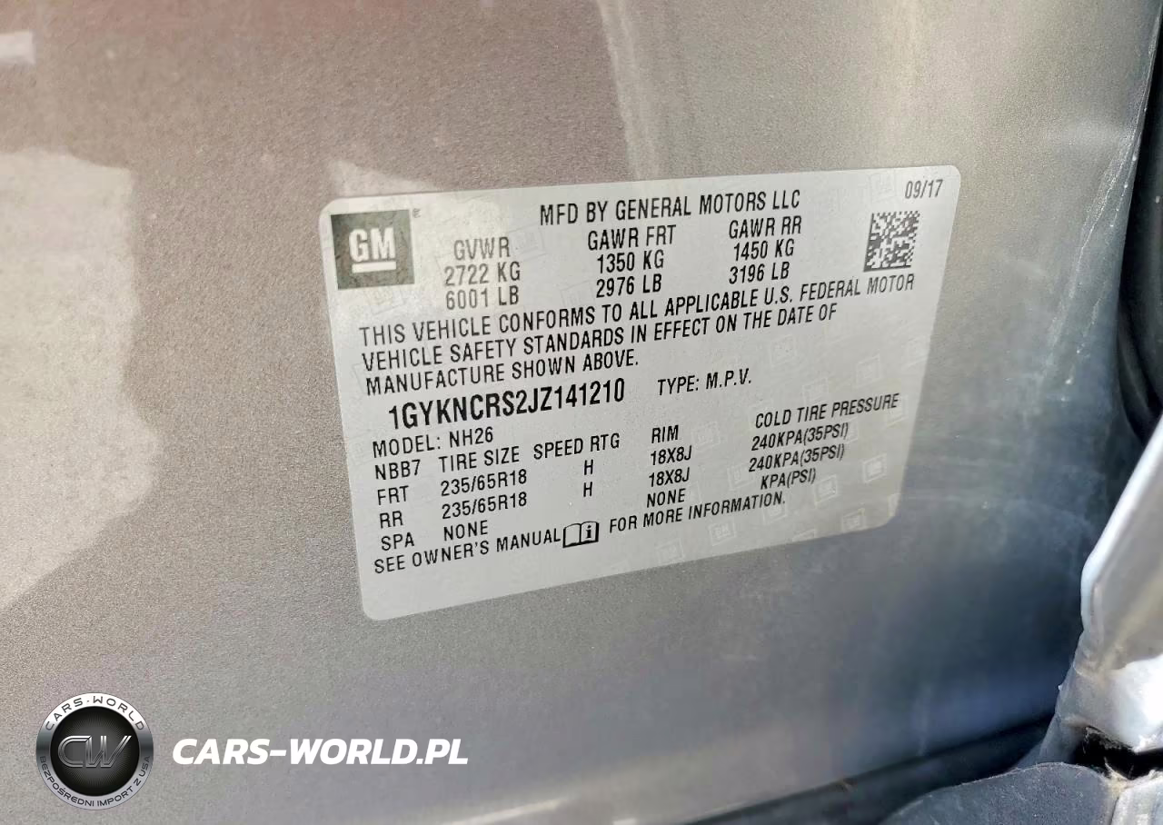 2018 Cadillac Xt5 Luxury VIN:1GYKNCRS2JZ141210 - 13