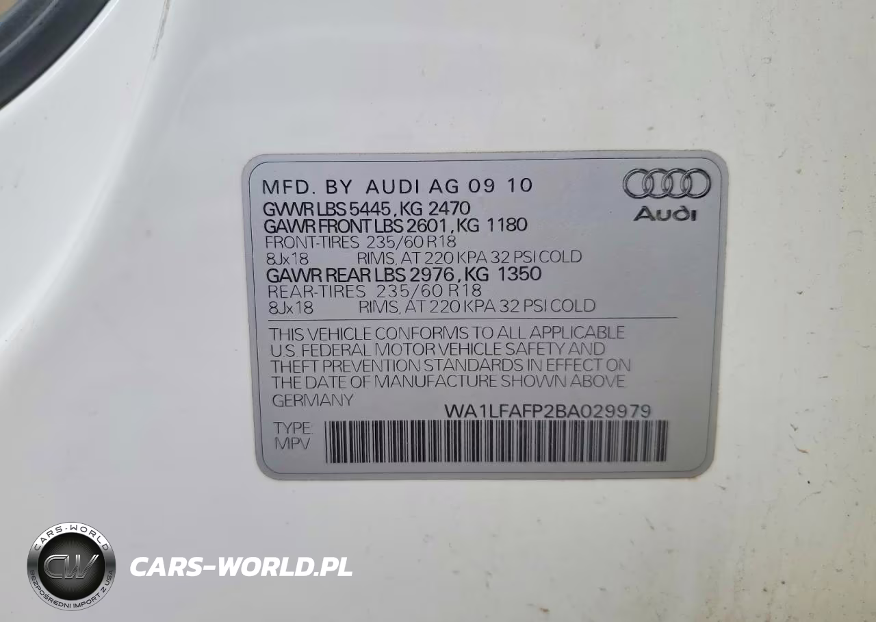 2011 Audi Q5 Premium Plus VIN:WA1LFAFP2BA029979 - 12