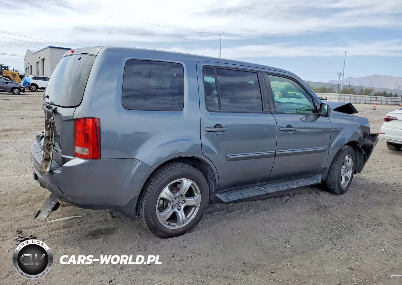 2013 Honda Pilot Exl VIN:5FNYF4H51DB026834 - 3