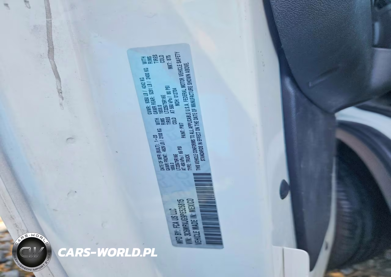2023 Ram Promaster 3500 3500 High VIN:3C6MRVJG9PE526815 - 13