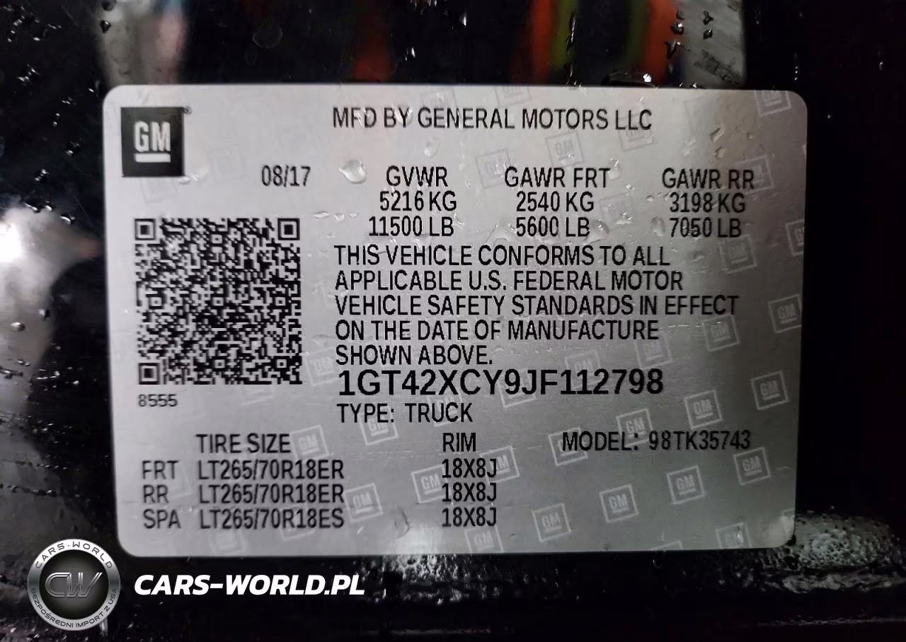 2018 GMC Sierra K3500 Slt VIN:1GT42XCY9JF112798 - 12