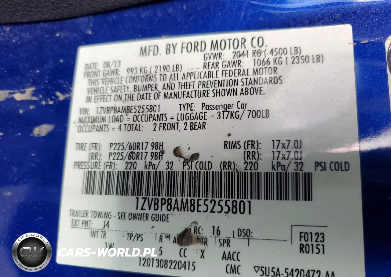 2014 Ford Mustang VIN:1ZVBP8AM8E5255801 - 13