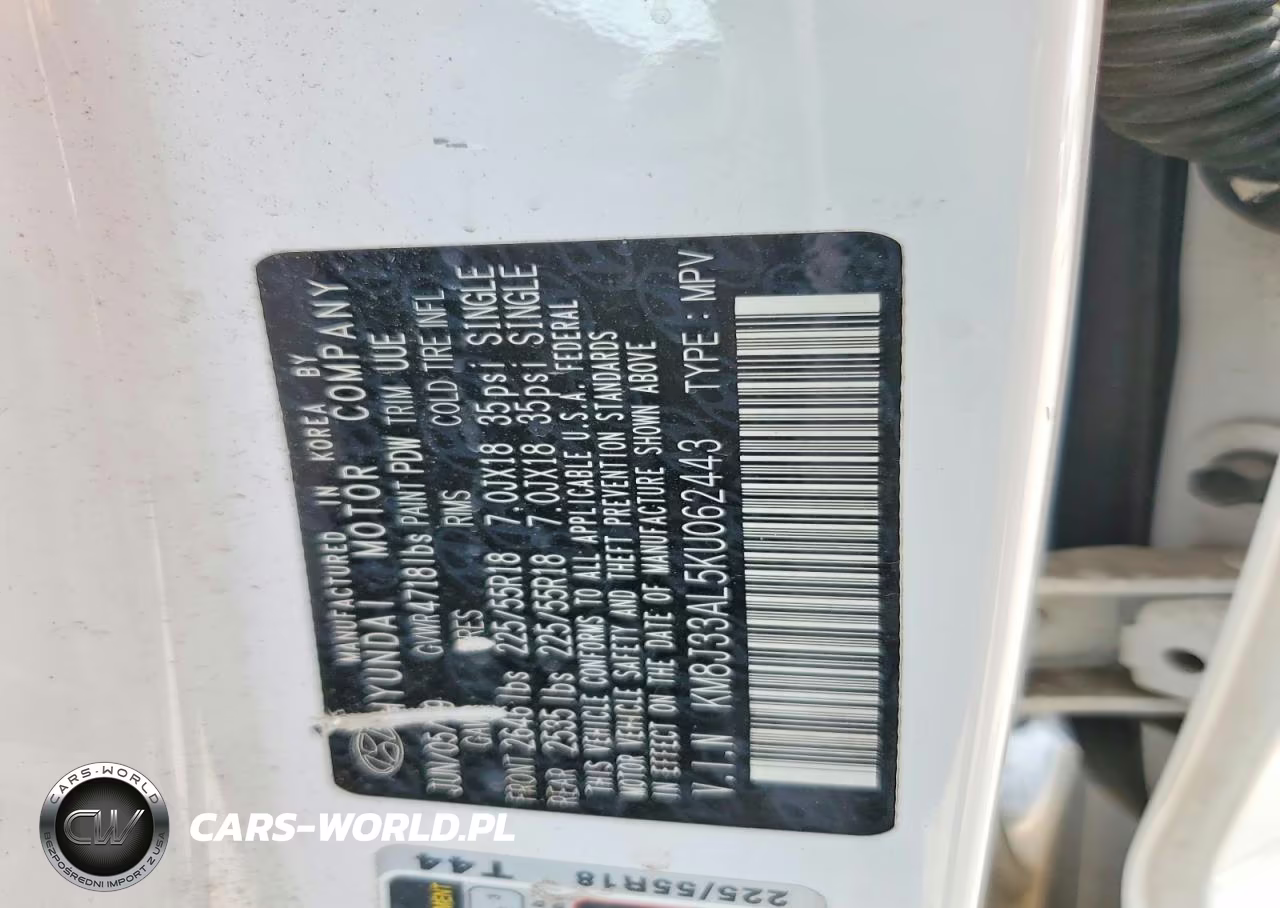 2019 Hyundai Tucson Sel VIN:KM8J33AL5KU062443 - 13