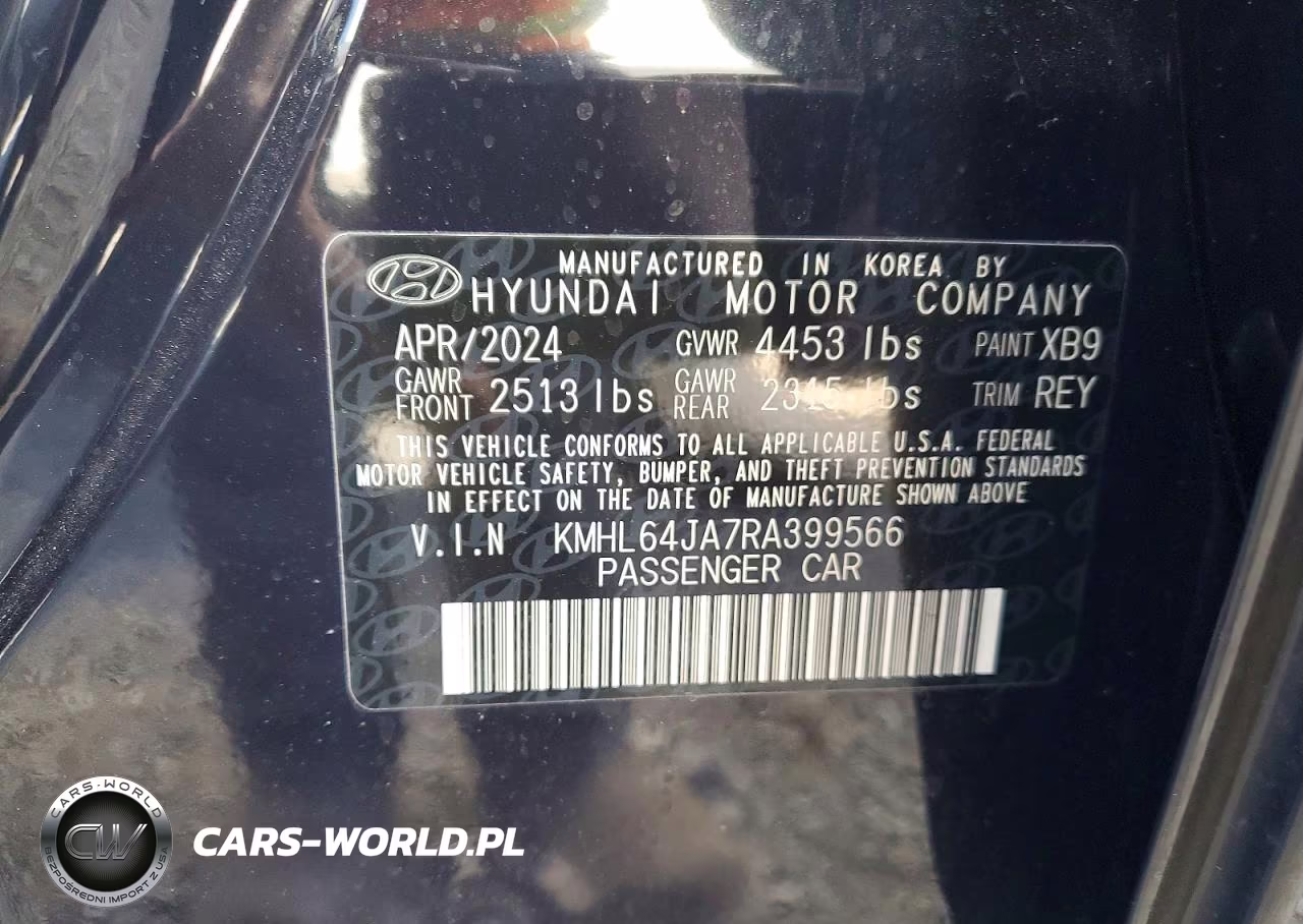 2024 Hyundai Sonata Sel VIN:KMHL64JA7RA399566 - 12