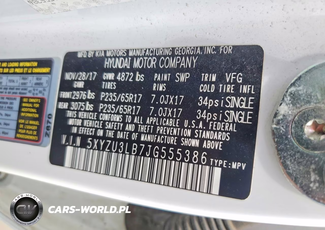 2018 Hyundai Santa Fe Sport 2.4L VIN:5XYZU3LB7JG555386 - 14