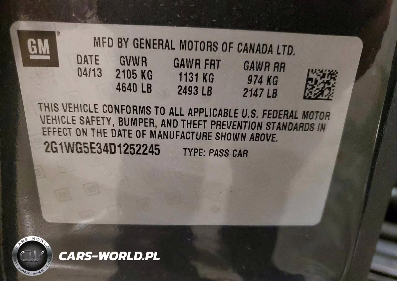 2013 Chevrolet Impala Lt VIN:2G1WG5E34D1252245 - 12