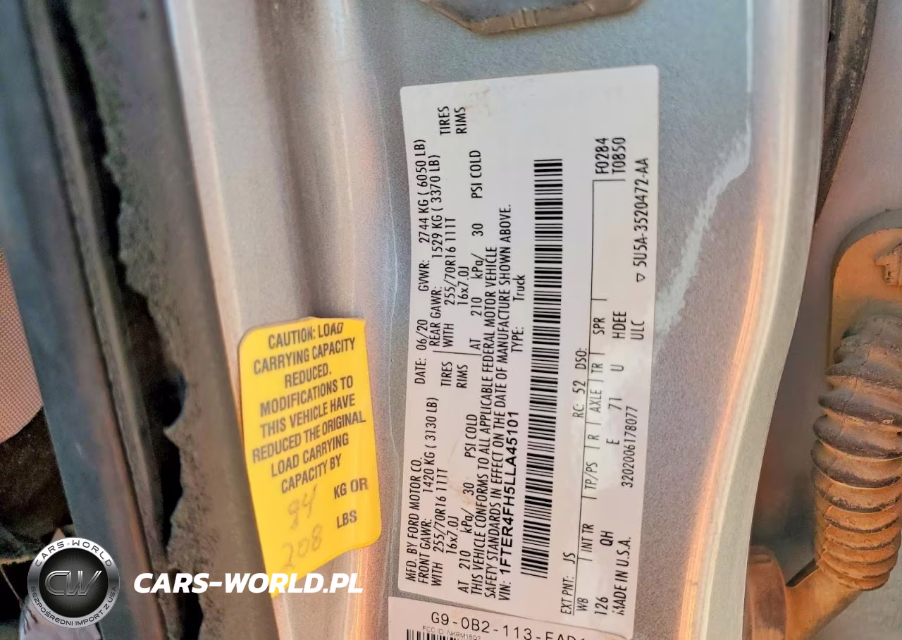 2020 Ford Ranger Xl VIN:1FTER4FH5LLA45101 - 13