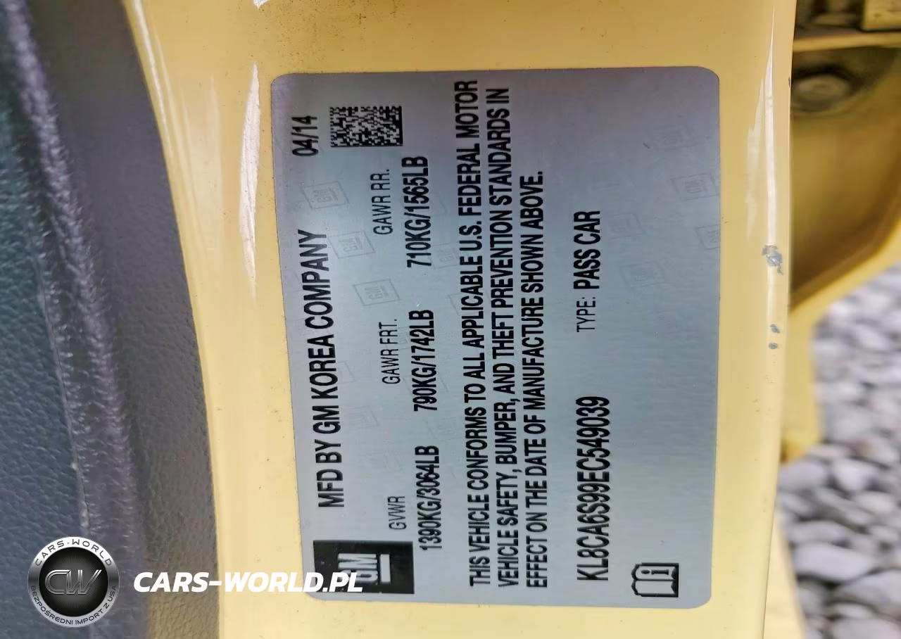 2014 Chevrolet Spark Ls VIN:KL8CA6S99EC549039 - 13